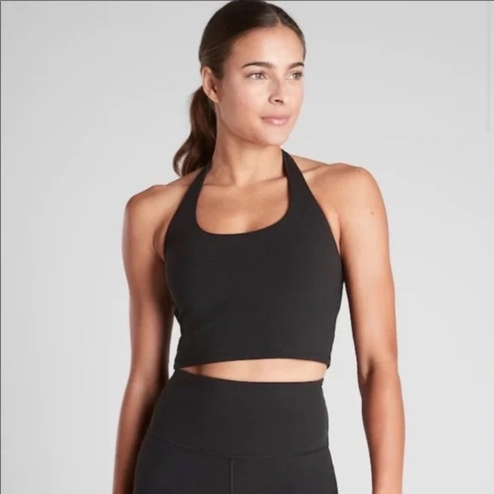 Athleta Halter Crop Top Powervita